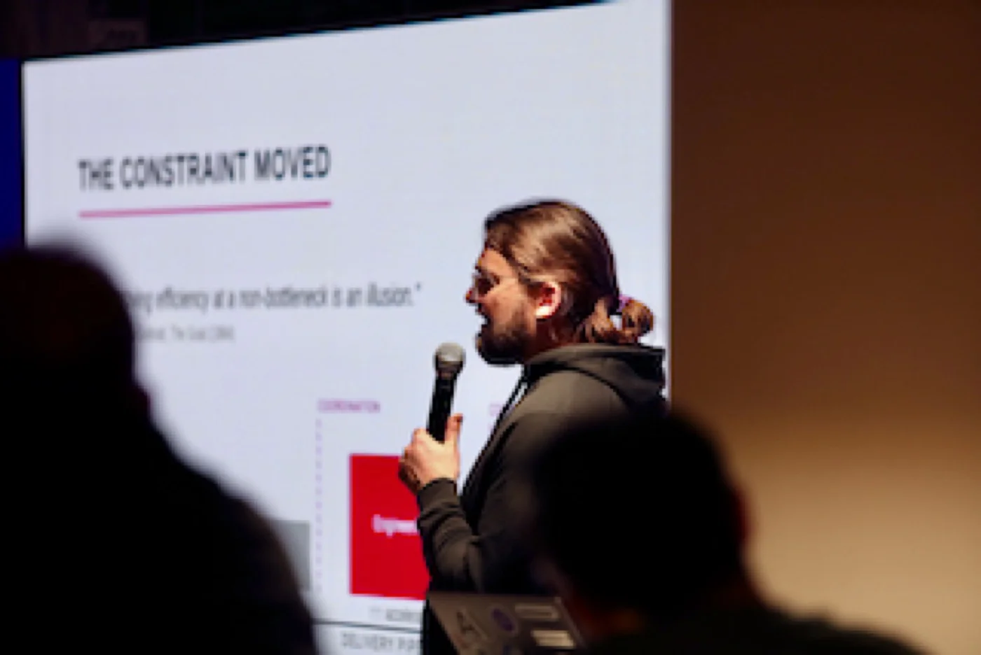 Speaker beim Lightning Talk über Agentic Coding