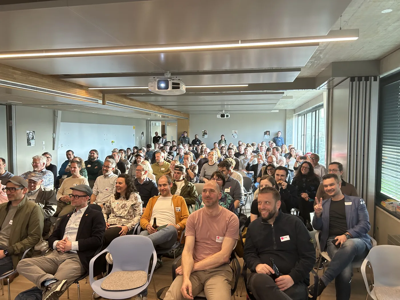 Aufmerksames Publikum im Plaza München bei Codecentric