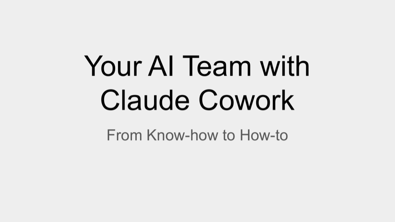 Slides: Your AI Team with Claude Cowork