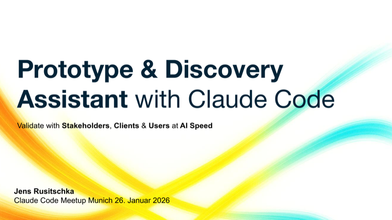Slides: Prototype & Discovery Assistant with Claude Code