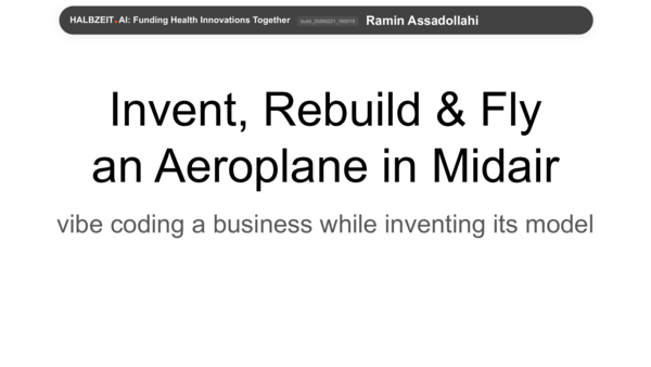 Slides: halbzeit.ai – Mit Claude Code entwickelt