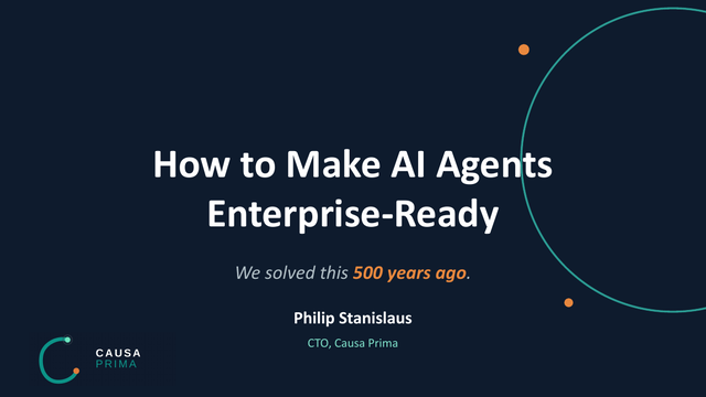 Slides: How to Make AI Agents Enterprise-Ready