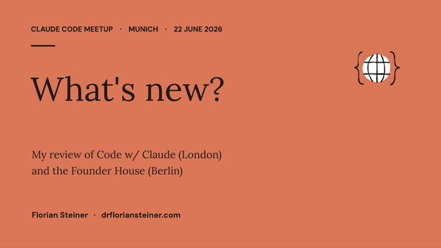 Slides: Code w/ Claude & Claude Founders House – Review