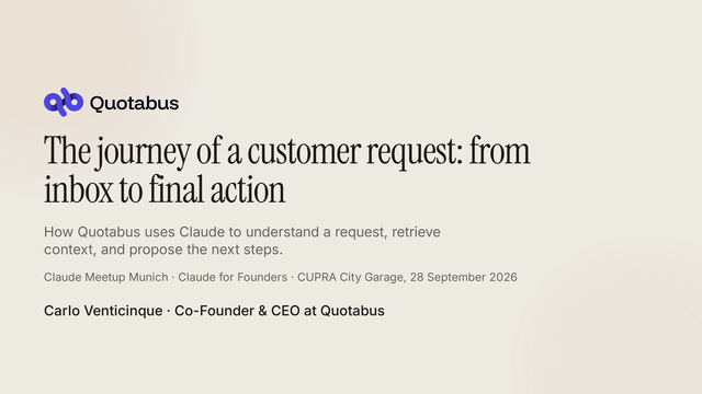 Slides: The journey of a customer request – from inbox to final action
